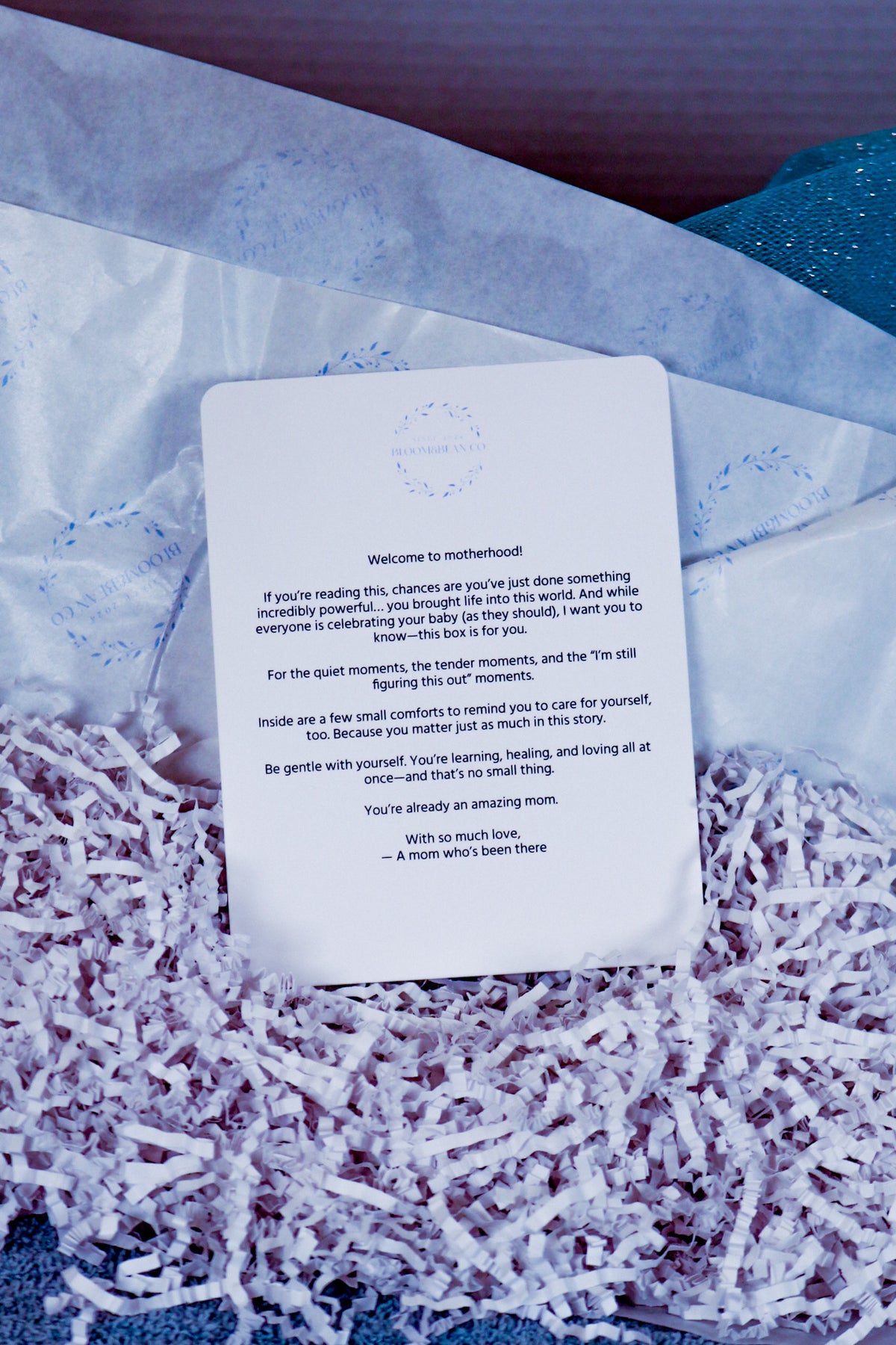 "Welcome to Motherhood" Gift Package